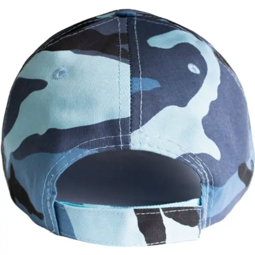 FWRD Basic 6 Panel Camo Cap Camo-Blue Back